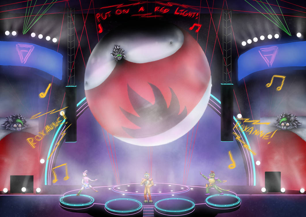 Put On a Red Light! (FNAF Roxanne Inflation) by Akari-Andalite on ...