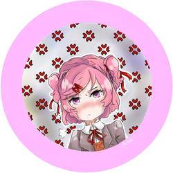 Natsuki Pin Design (DDLC Fan Art)