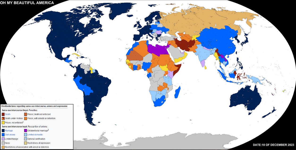 Right Map My Beatuifull America LGTBQ rights map by tomybellot243567 on DeviantArt