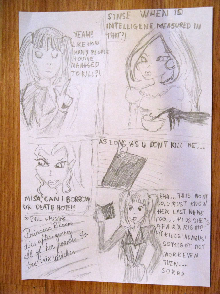 Winx meets Death Note comic 3