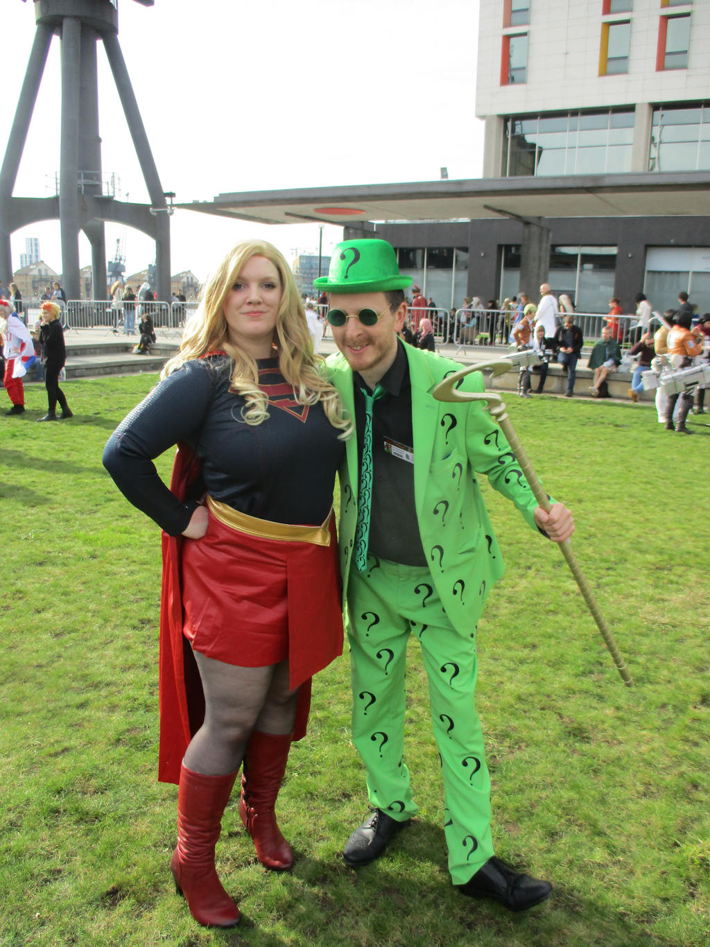 MCM super girl and the riddler by akuma74 on DeviantArt