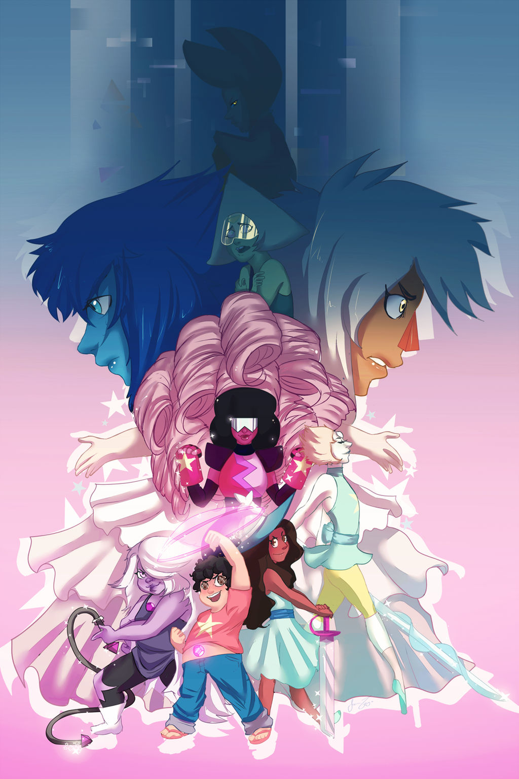 Steven Universe and the Crystal Gems!