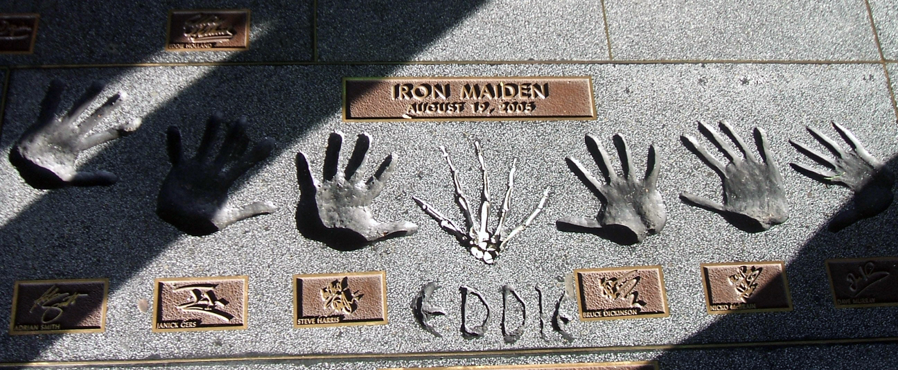 Iron Maiden Handprints