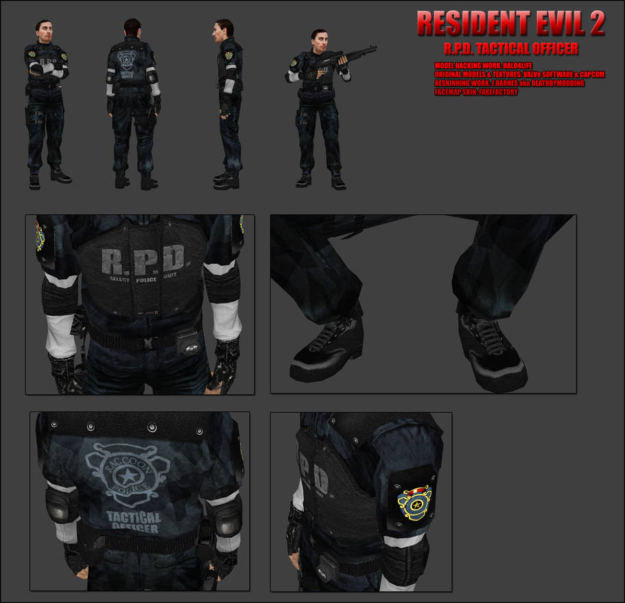 Re2 Rpd Riot Trooper R.P.D. Tactical Officer by Deathbymodding on DeviantArt