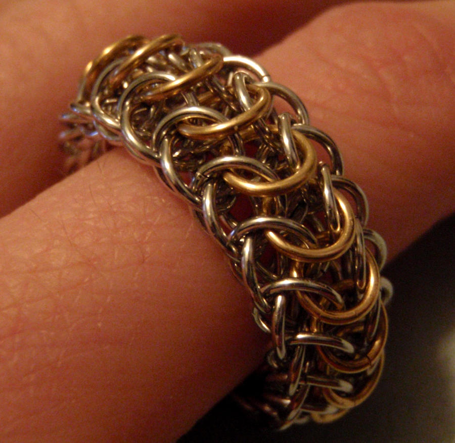 Dragon Back Chainmail Ring