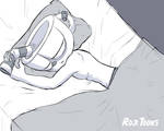 Cuphead Asleep by RojiToons