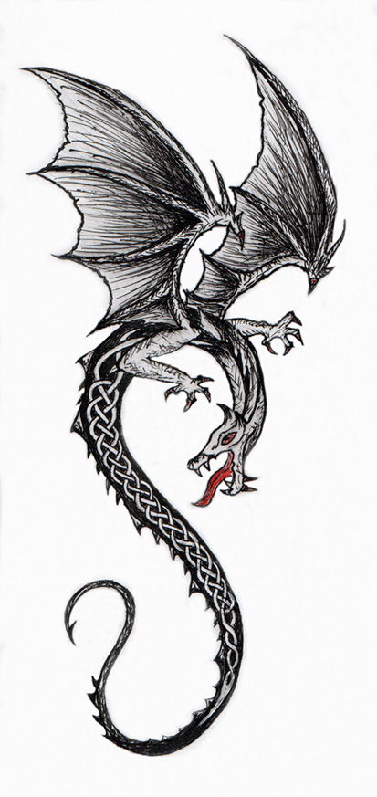 Celtic-style dragon