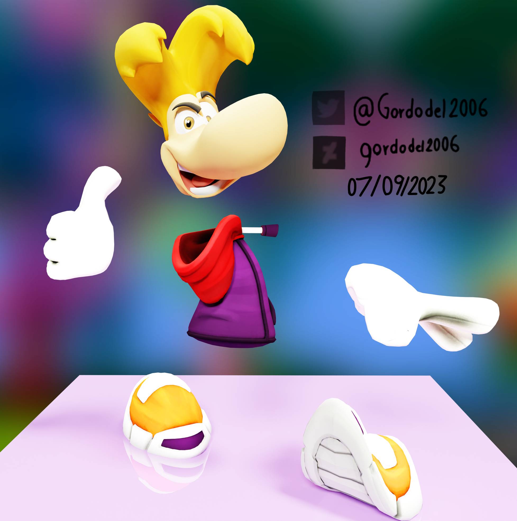 Rayman from Capitan Laserhawk by NocnaFifi on DeviantArt