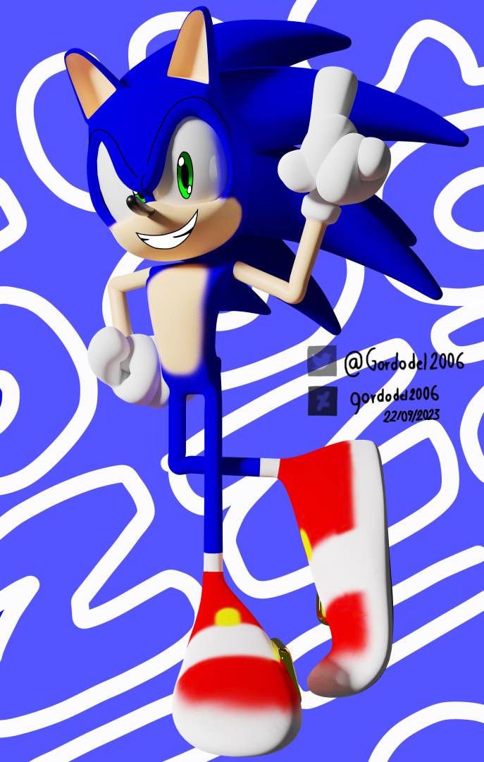 Classic Sonic - Sonic The Hedgehog [2] by Hunicrio on DeviantArt