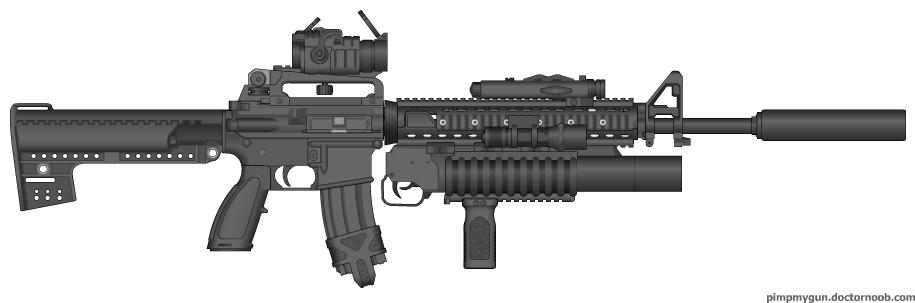 M16 Customized Fully Custom M16 by BijuuMaker4 on DeviantArt