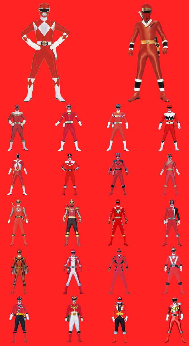Red Rangers by MissLadyQueenRanger on DeviantArt