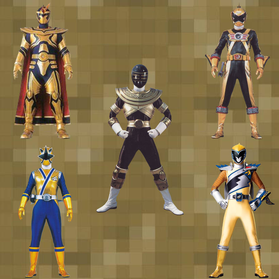 Gold Rangers by MissLadyQueenRanger on DeviantArt