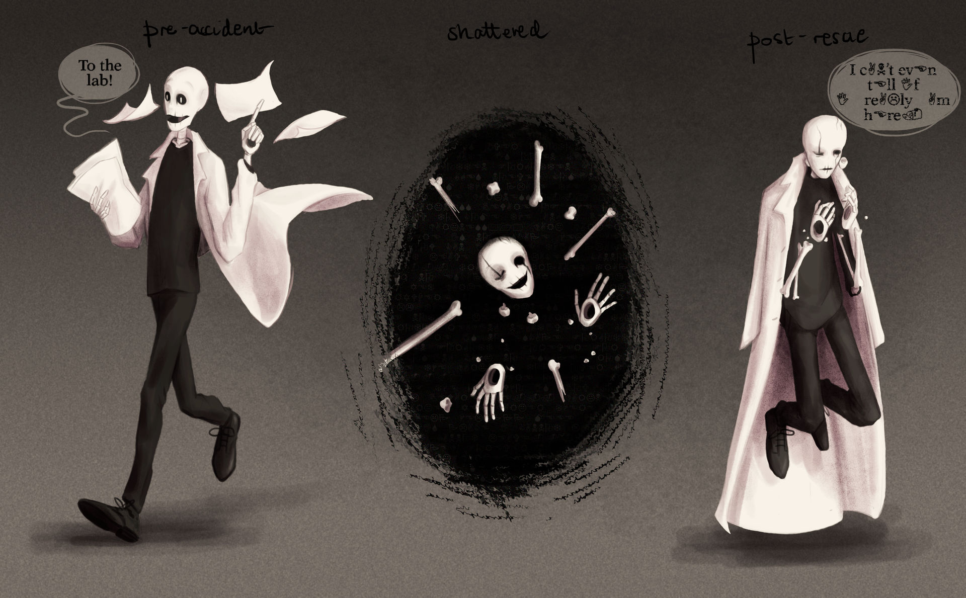 just some more Gaster concepts, don't mind me by Sygneth on DeviantArt