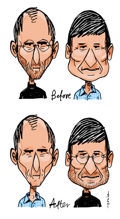 Steve Jobs vs. Tim Cook by paweljonca on DeviantArt Steve Jobs vs. Tim Cook by paweljonca on DeviantArt