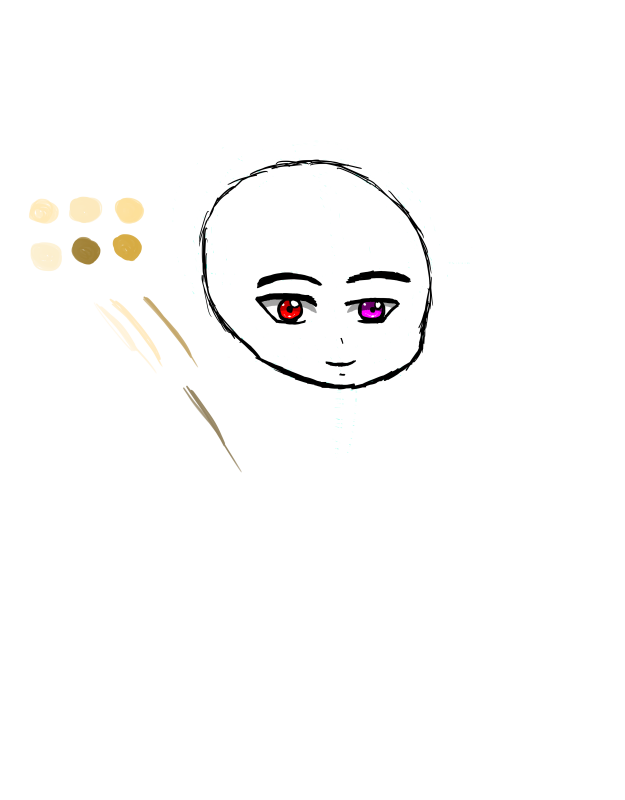 Chibi Head Test and Skin Tones (possibly)