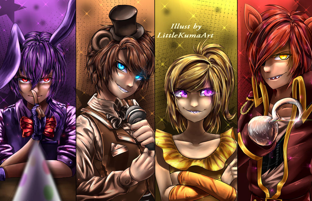 The Anime Crew (FNaF ANIME CHARACTERS!) by TheObsidianDeviant on DeviantArt