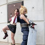 Cloud and Tifa, ready to fight