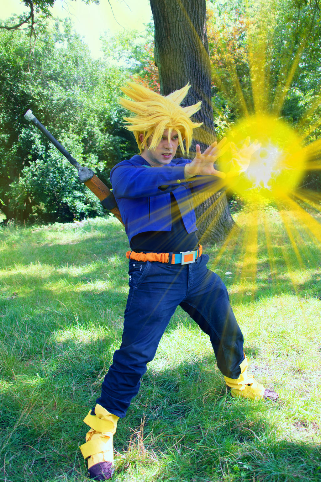 Super Saiyan Trunks : BURNING ATTACK!!! by Paxfield on DeviantArt