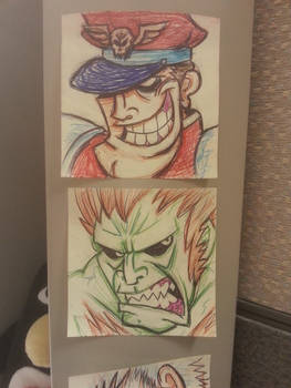 Post It Notes! M.Bison and Blanca