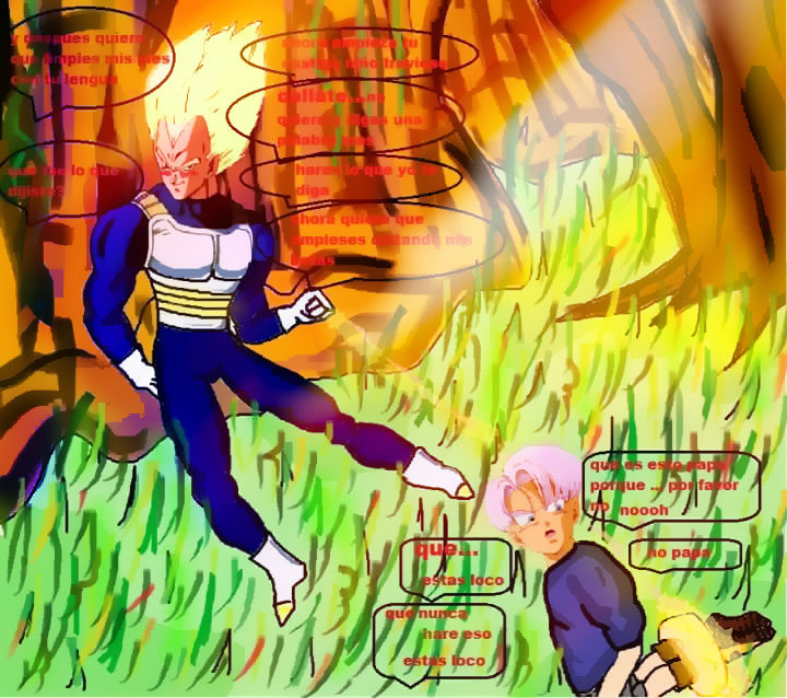 punishment to Trunks/el castigo de trunks -2 by greta7777 on DeviantArt