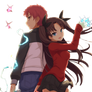 Emiya Shirou and Tohsaka Rin - HeavenlyRenders