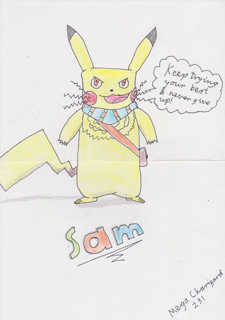 Sam the pikachu by MegaCharizard231 on DeviantArt