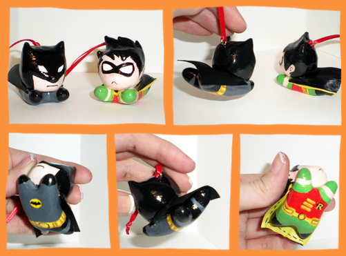 Batman and Robin Ornaments