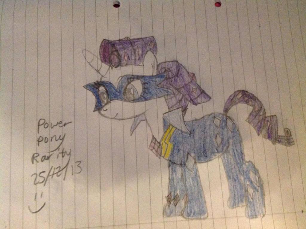 Power pony rarity by Darrenmitang on DeviantArt