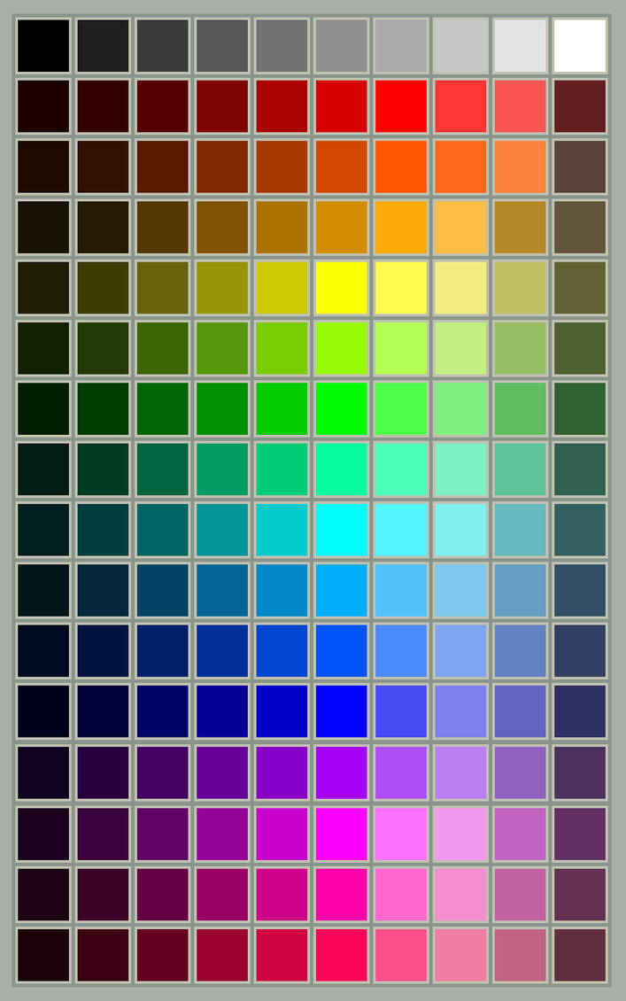 CoH Color Swatch by thebluecanary on DeviantArt