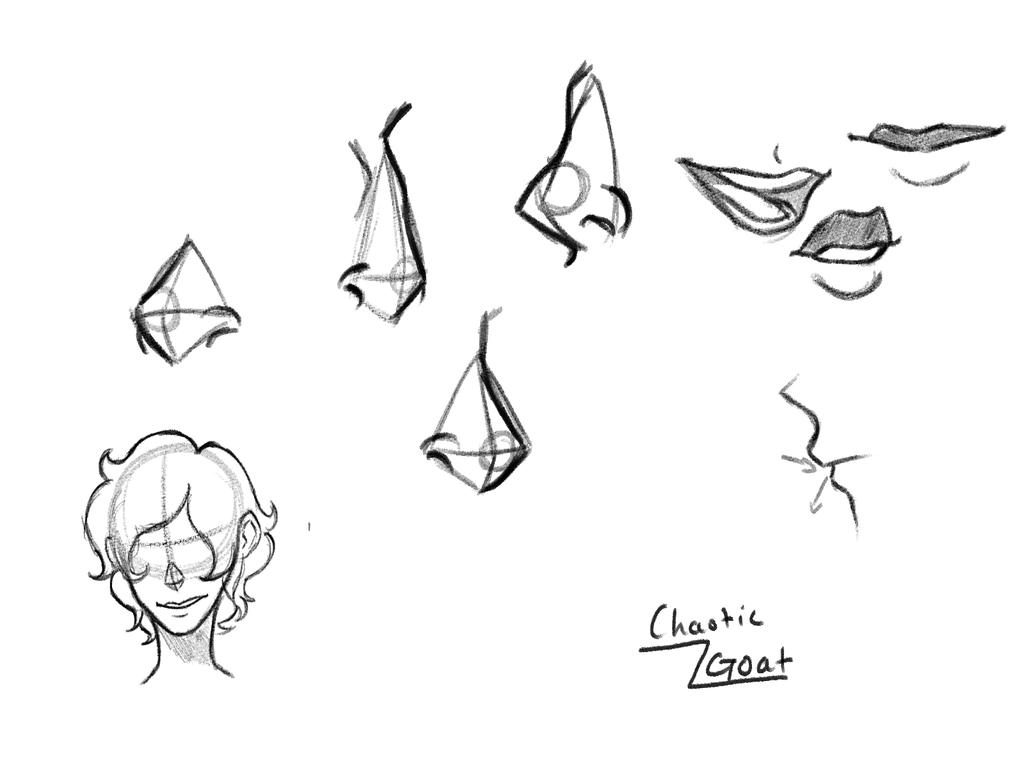 Facial Features Practice by MentallyChaoticGoat on DeviantArt