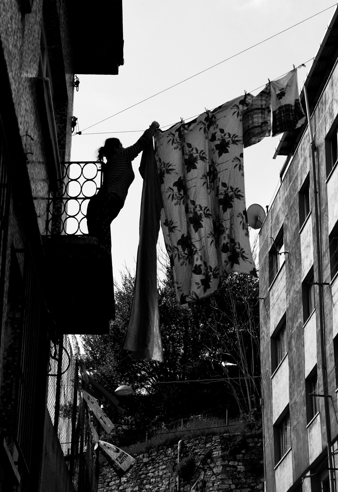 hanging clothes