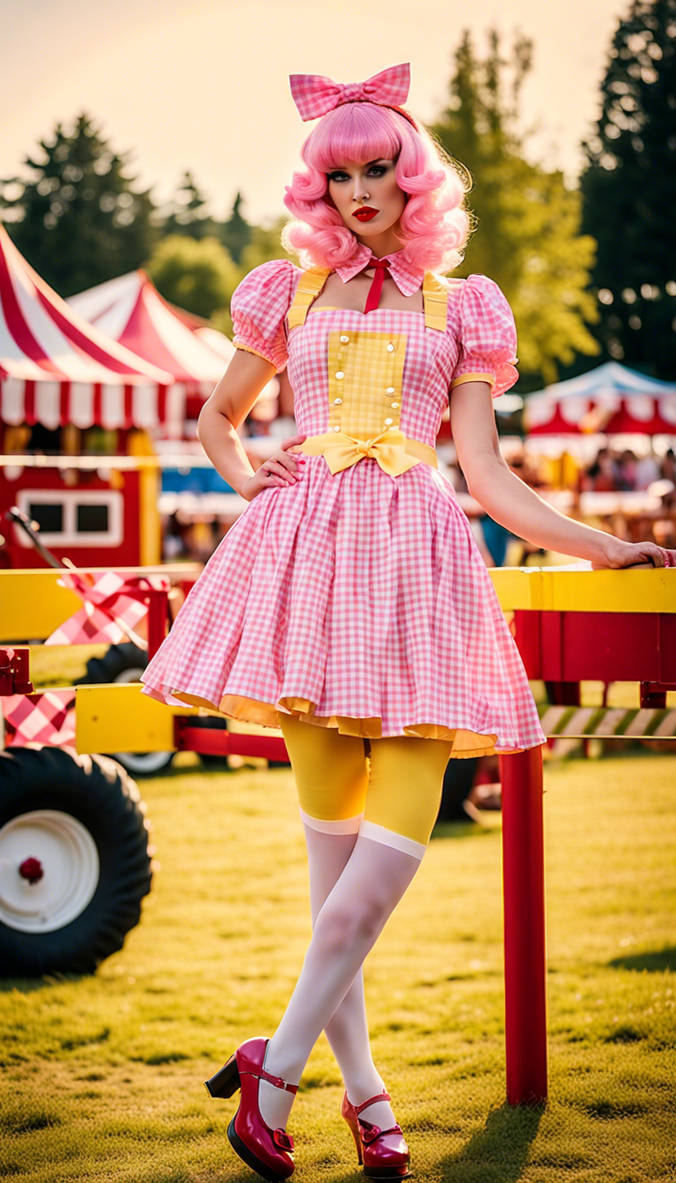 An image from head to foot of a pouting sissy femb by pinkdollyb on ...