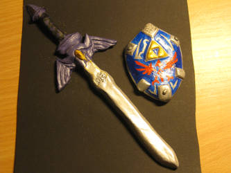 Master Sword and Hylian Shield