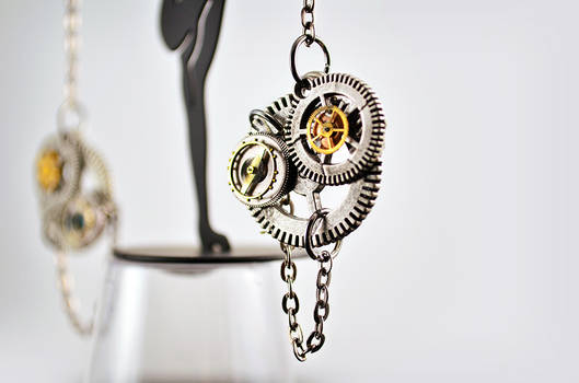 Steampunk dangle earrings