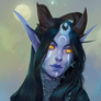 Gaeia Willowmoon, beautiful Night Elf (commission)