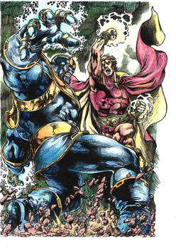 Thanos vs Warlock Colors