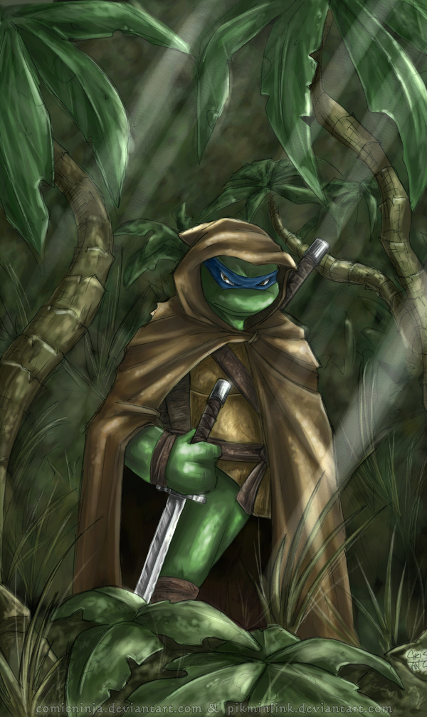 Ghost of the Jungle - TMNT art by LiKovacs