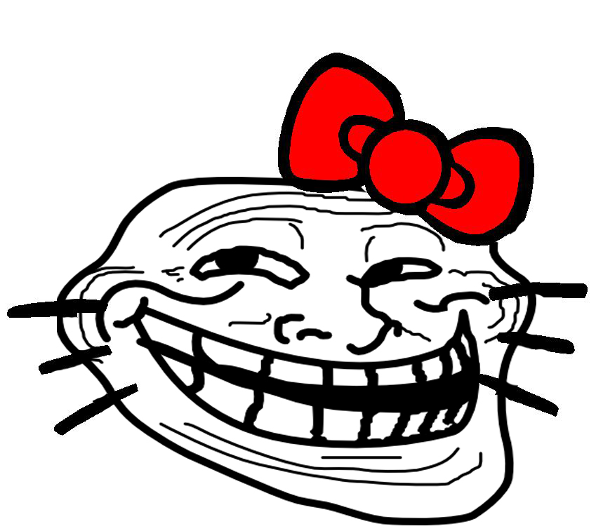 Gratuit Images Troll Face Hello Kitty By Goldenfairyuni On Deviantart actualisé par