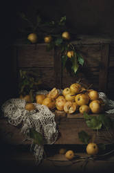 Still life with apples