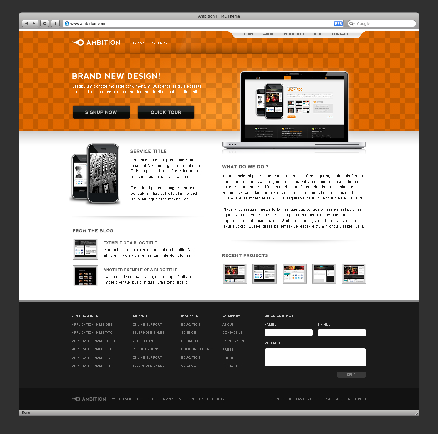 Ambition HTML Theme