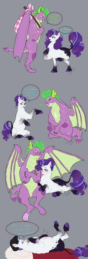 Star: AU- Oh Crap- Spike x Rarity Y'all