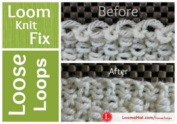 Loose Loops in Loom Knitting by LoomaHat