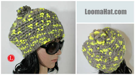 Loom Knit Mock Crochet Hat