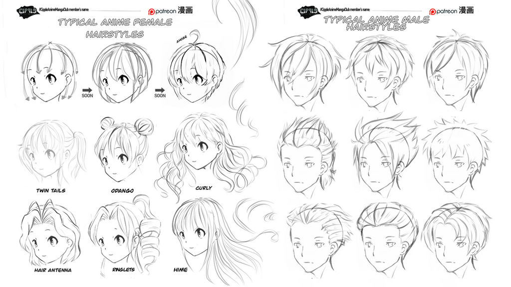 Female And Male Hairstyles By Cipple On Deviantart