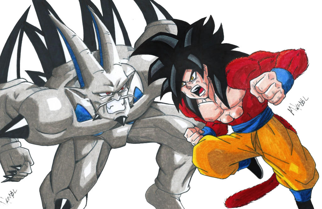  Goku SSJ4 Vs Omega Shenron by MikeES on DeviantArt