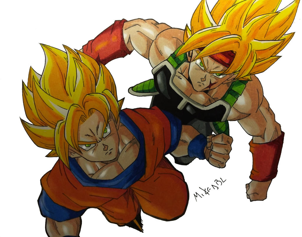 Goku And Bardock By MikeES On DeviantArt 