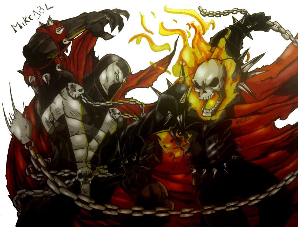 Ghost Rider Vs Spawn by MikeES on DeviantArt