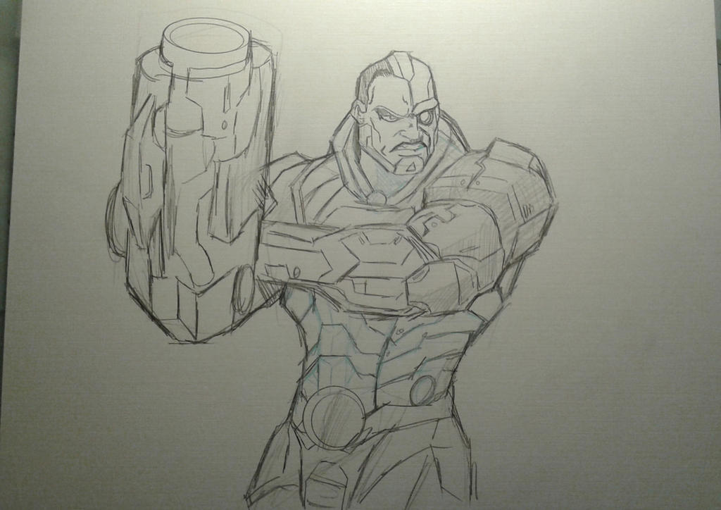 Psyborg Drawing Cyborg Sketch by MikeES on DeviantArt