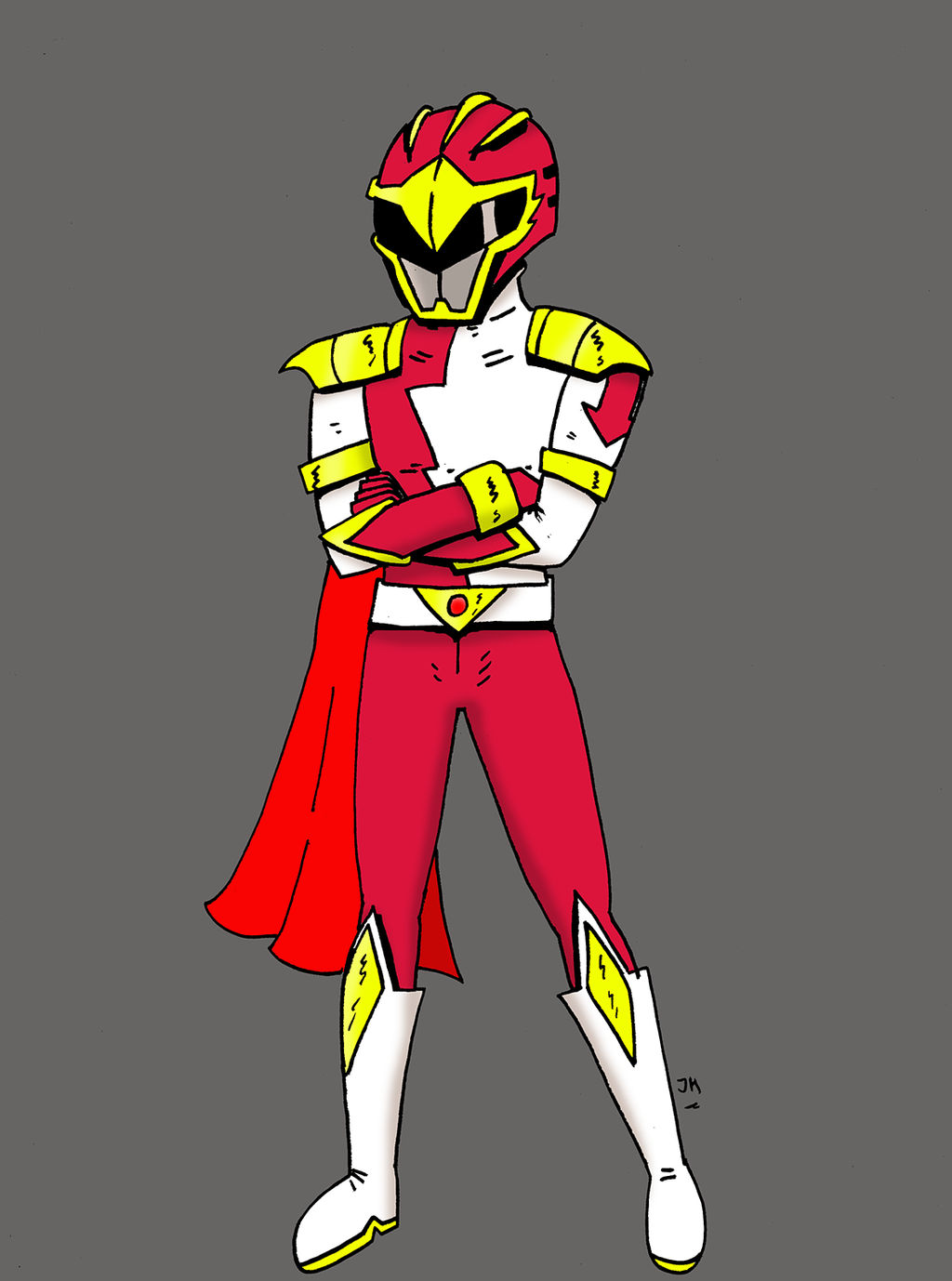 Crimson Hyperforce Ranger by JohnnyFive81 on DeviantArt