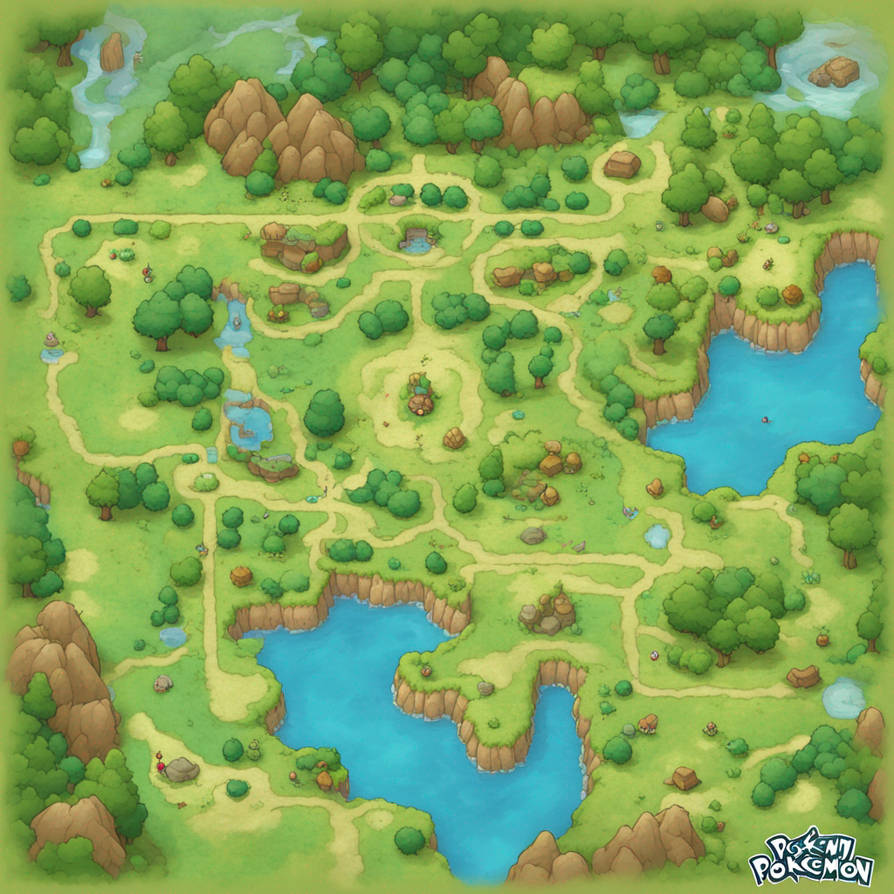 A pokemon region map for pokemon game by Fna423 on DeviantArt